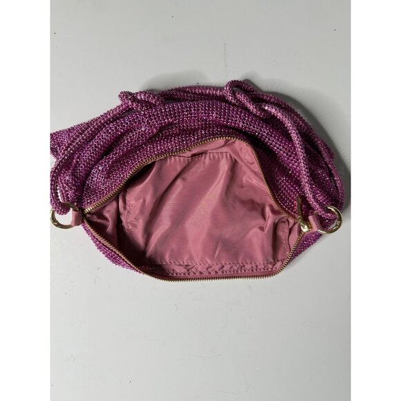 Rhinestone Purse Sparkly Evening bag Pink Clutch Purses for Women Evening - Picture 5 of 5